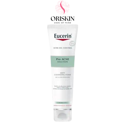 Eucerin sữa rửa mặt tạo bọt cho da hỗn hợp nhờn mụn eucerin pro acne cleansing foam 150g