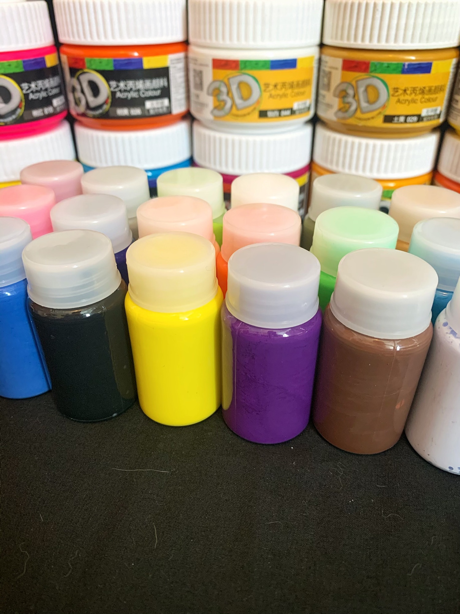 [HCM]Màu 3D - 5D Chiết Lọ 30ml Customs Giày Vải Mũ Túi Nón Áo Quần Toan Tranh v.v.