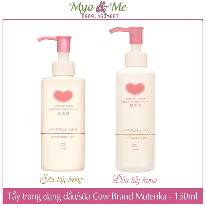 Dầu tẩy trang/Sữa tẩy trang Cow Mutenka