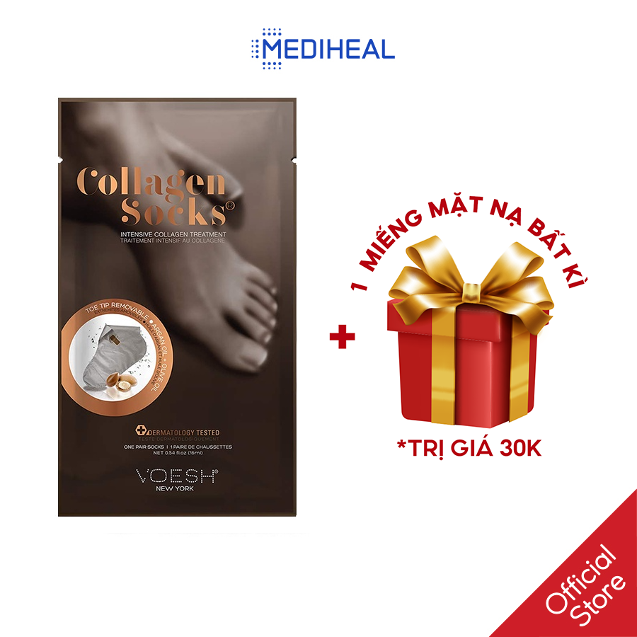 Mặt nạ chân tinh chất collagen voesh collagen socks