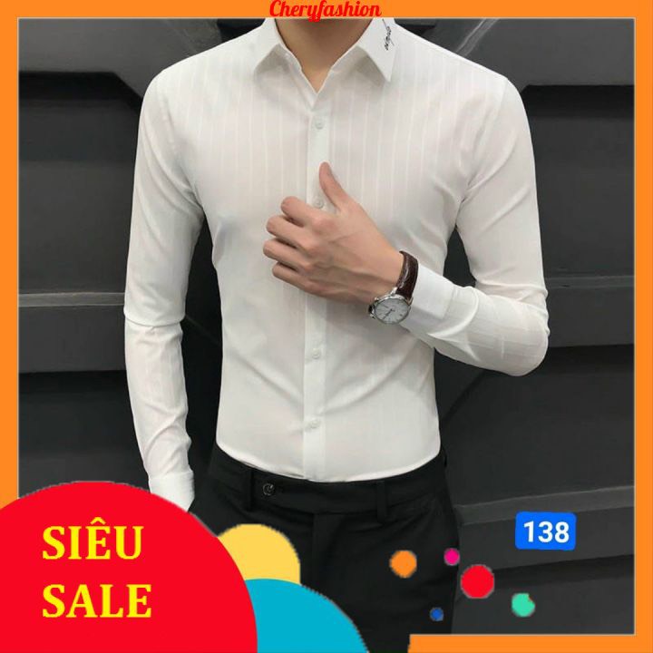 Áo somi nam nữ, áo somi nam đen thời trang áo somi lụa mềm cheryfashion ms715