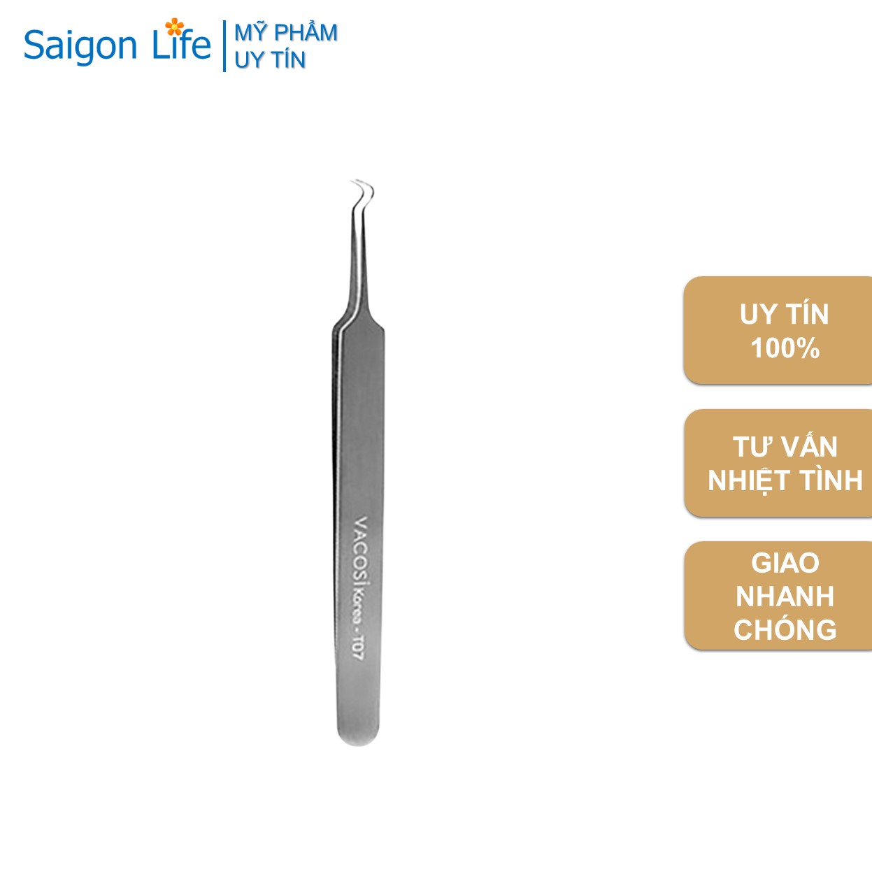 Nhíp Gắp Mụn Vacosi Blackhead Tweezers - T07