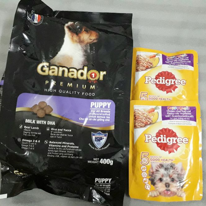 [HCM]Combo Hạt Ganador và Pate Pedigree cho chó con