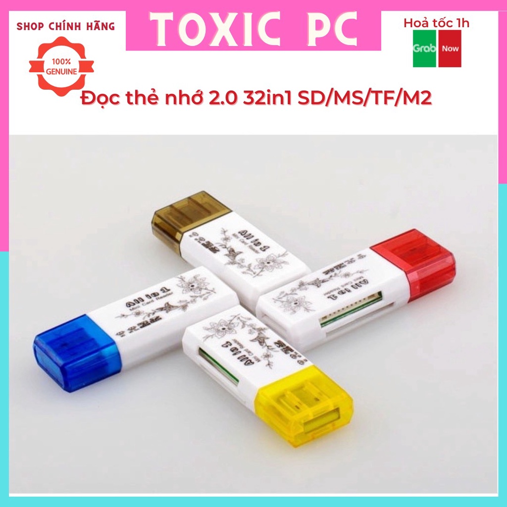 Đọc thẻ nhớ 2.0 32in1 sd/ms/tf/m2