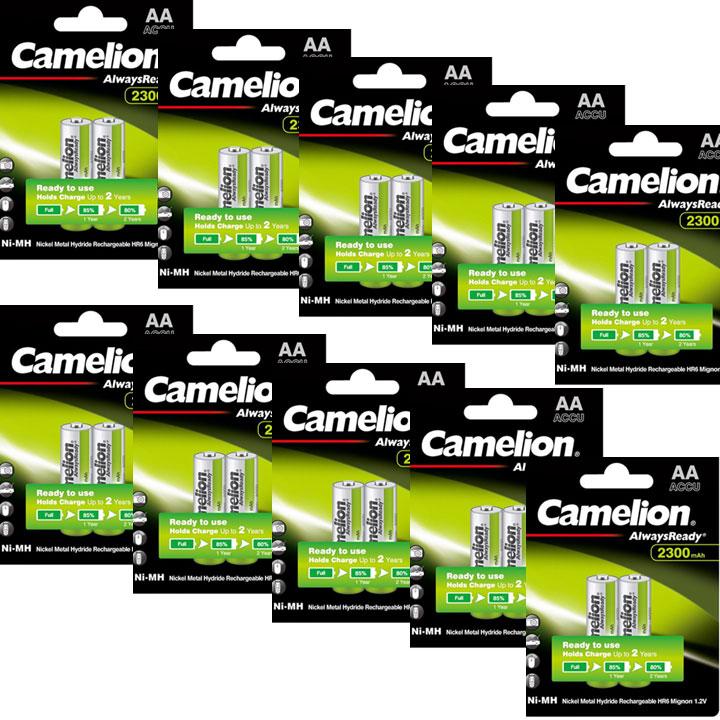 10 vỉ pin sạc aa camelion 2300mah