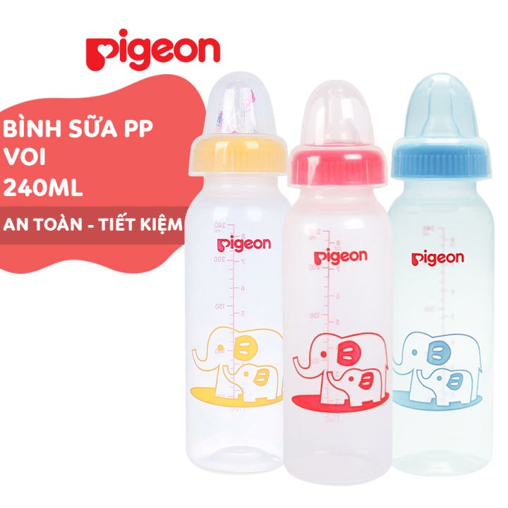 BÌNH SỮA PP TIÊU CHUẨN - VỊT ĐỎ, XANH, VÀNG 240ML