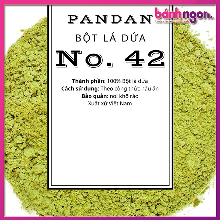 10G Pandan Powder - bột Lá Dứa Lá nếp nguyên chất màu 100% tự nhiên
