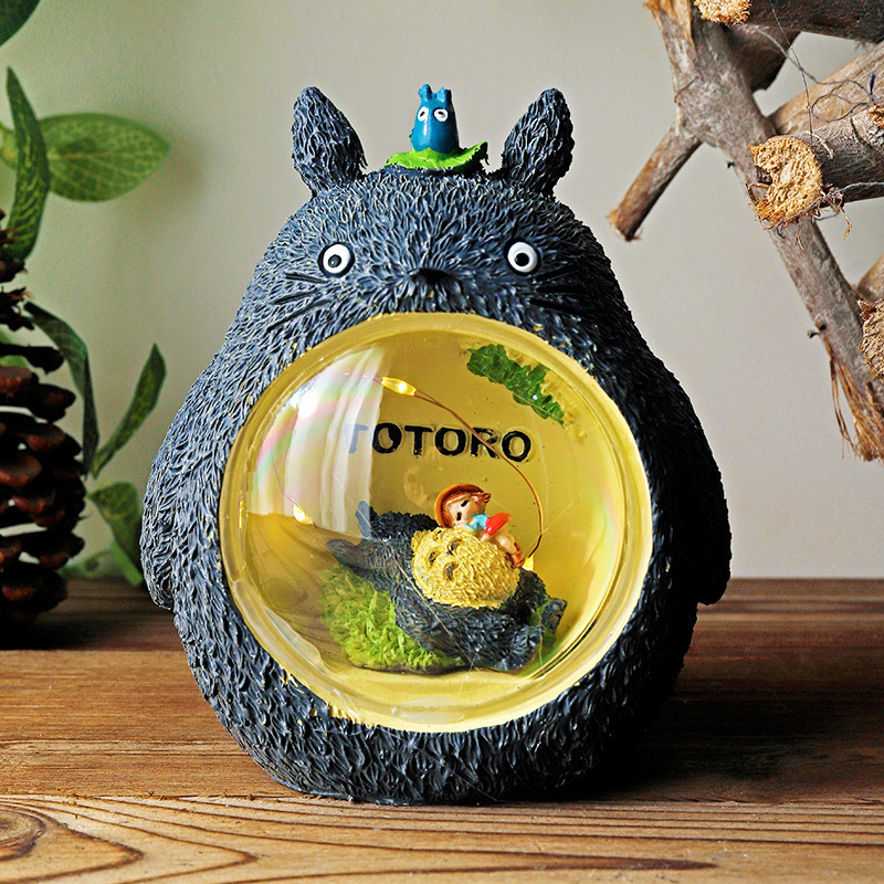 Đèn ngủ TOTORO để bàn trang trí có đèn phát sáng