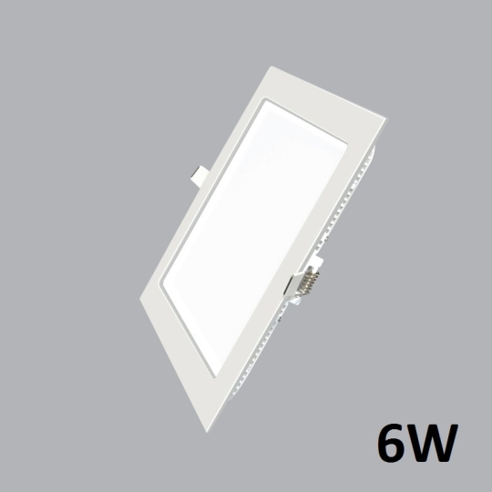 Đèn led âm trần 6w vuông ánh sáng vàng