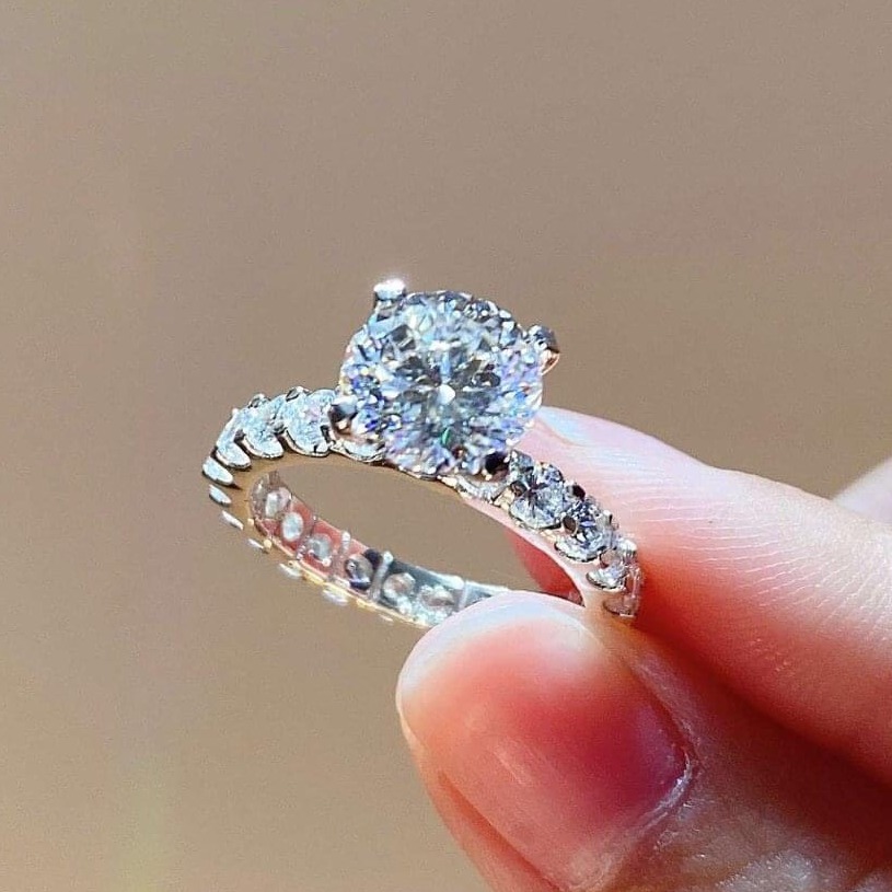 [HCM]Nhẫn nữ nhẫn hoa mạ bạch kim cao cấp hoa mai đính đá pha lê sáng xinh lấp lánh siêu xinh đẹp cao quý duyên dáng thời trang Trang Sức Miga N127 - dùng đi tiệc cực kì sang chảnh