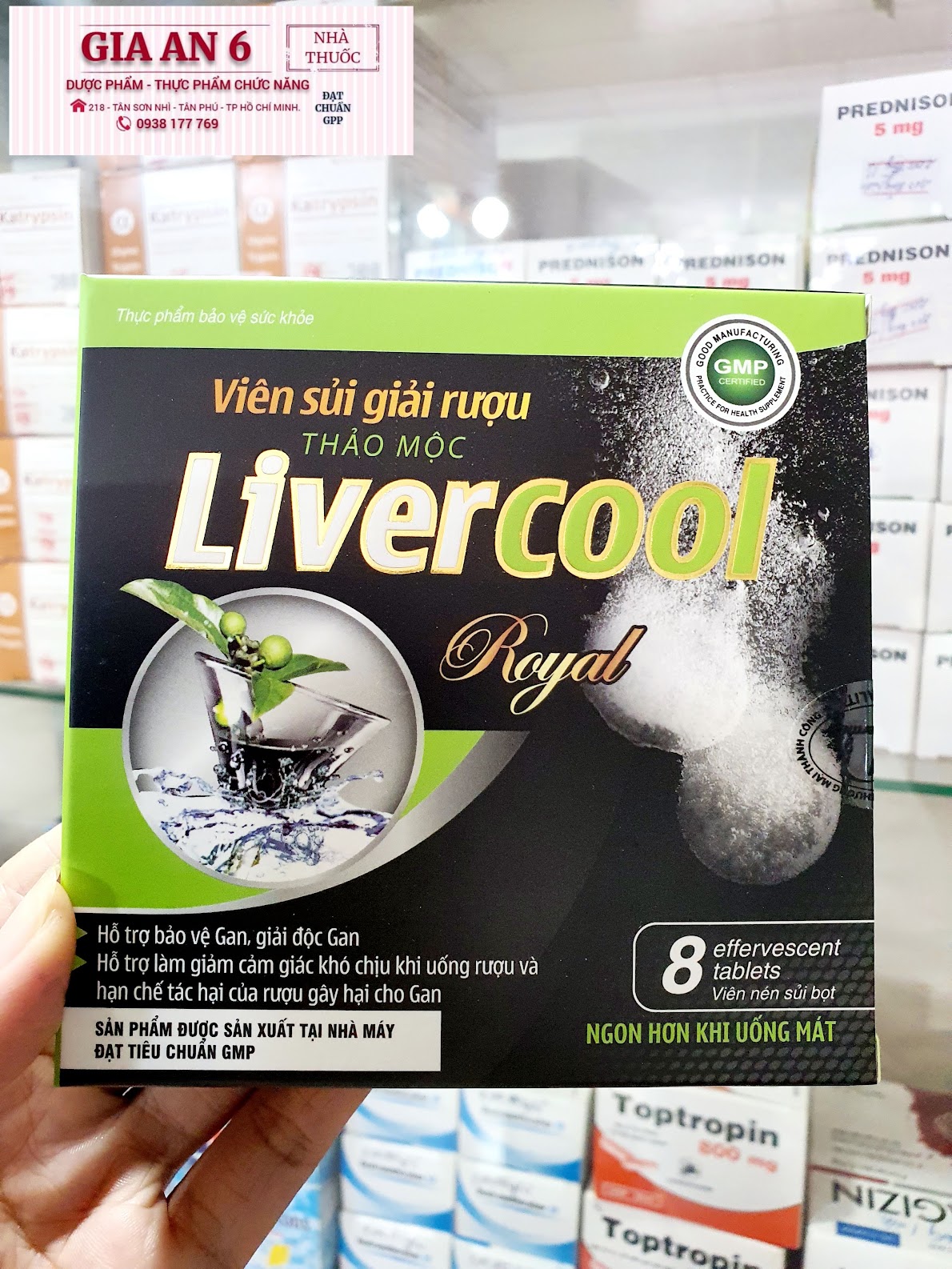 Viên sủi giải rượ.u, bi.a .