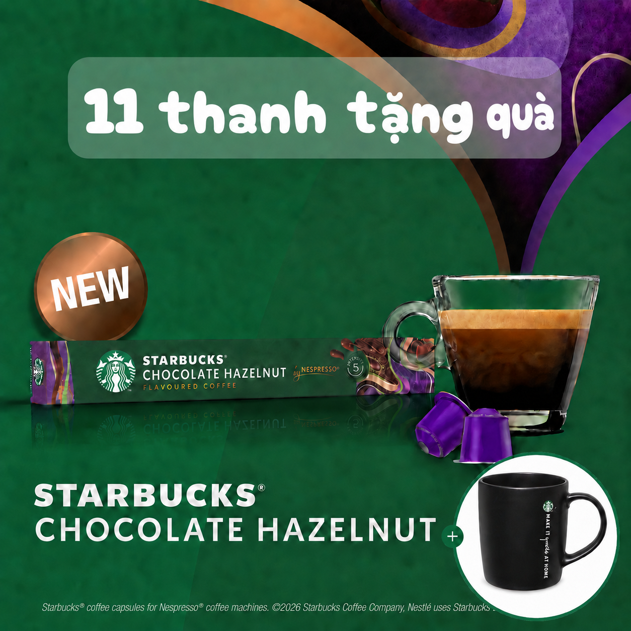 Viên nén cà phê Starbucks Nespresso capsule 16 vị espresso lungo illy (starbucks Korea)