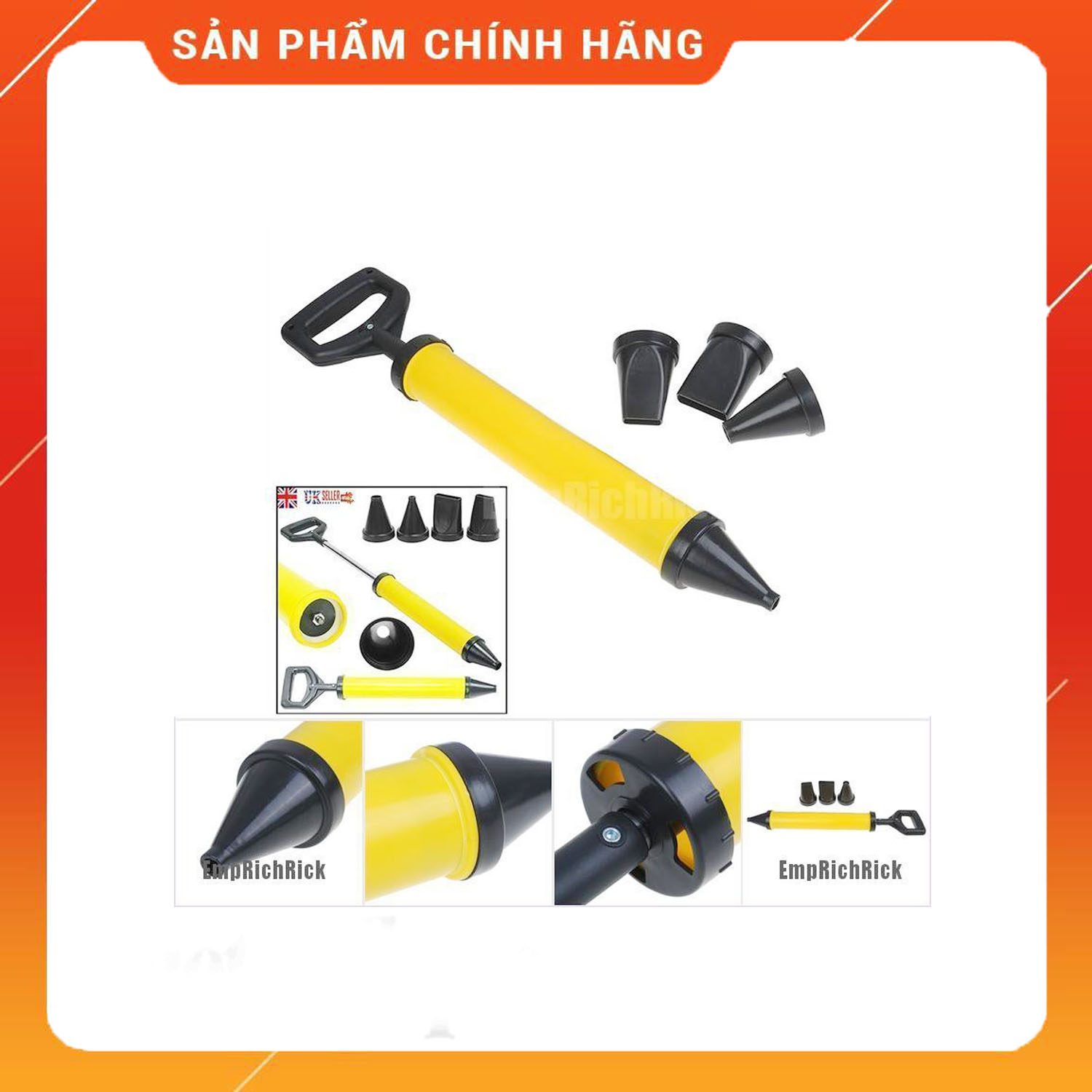 Ống bơm hút xi măng tặng thêm 4 vòi thay thế