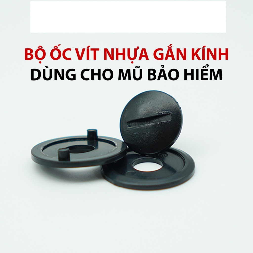 Ốc vít gắn mũ bảo hiểm 3/4 và mũ bảo hiểm nửa đầu