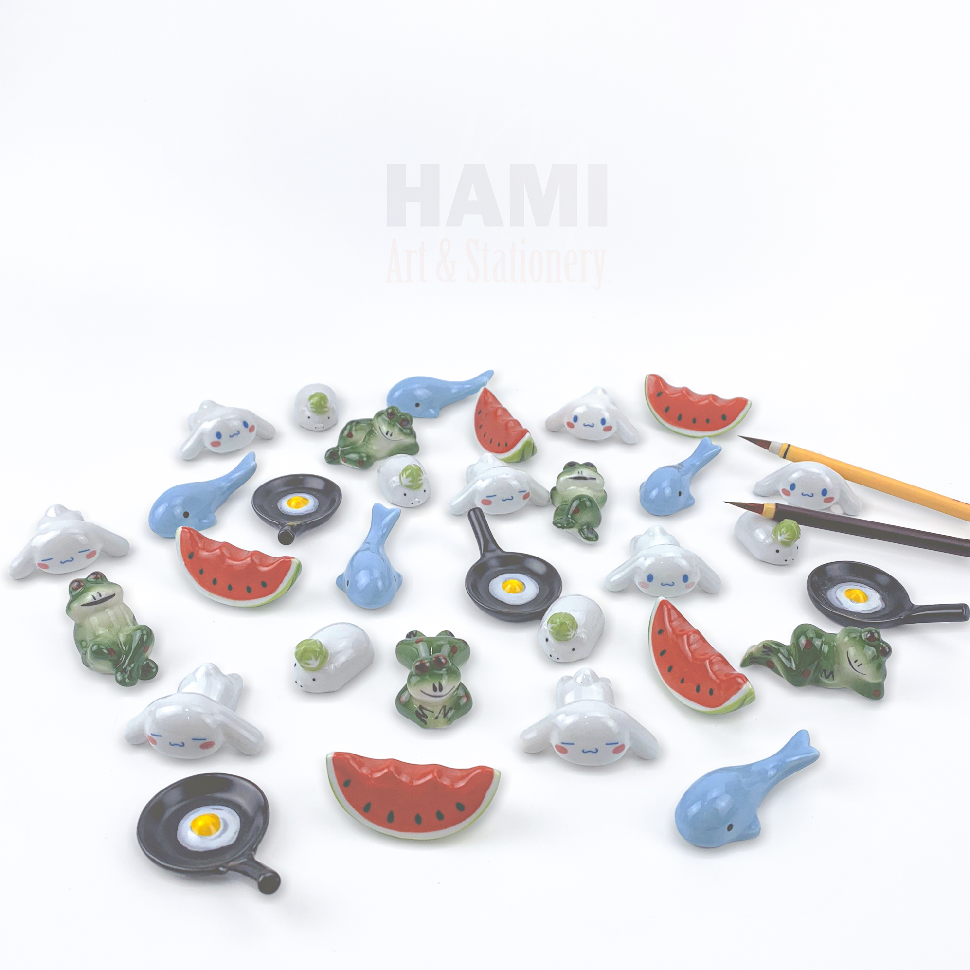 Gác cọ sứ / Gác đũa sứ nhiều hình [No 1]