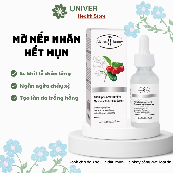 Serum Dưỡng Da Trắng Sáng, Xóa Mờ Nếp Nhăn Ngăn Ngừa Tình Trạng Chảy Xệ Và Tái Tạo Làn Da Trắng Hồng Mịn Màng Se Khít Lỗ Chân Lông