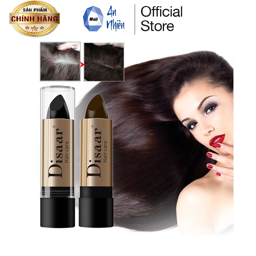 Thỏi son nhuộm phủ tóc bạc thành đen bền màu đổi màu tóc hàn quốc disaar