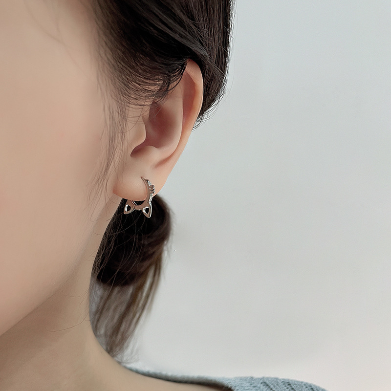 1đôi Khuyên tai mèo dễ thương