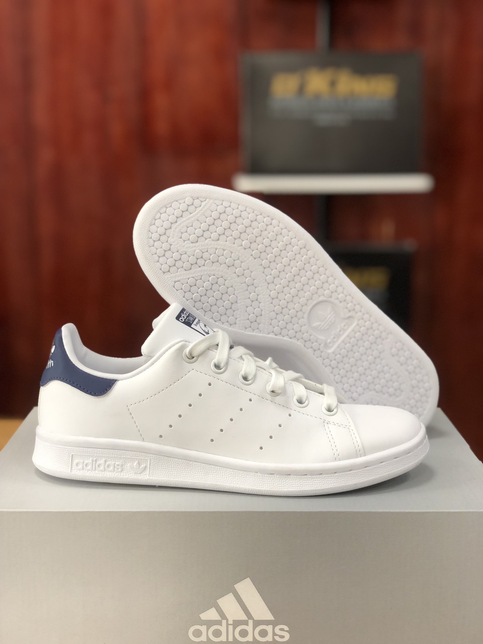 Giày adidas stan smith trắng, giày sneaker nữ size 37 38 39 hàng chính hãng - mã ast001