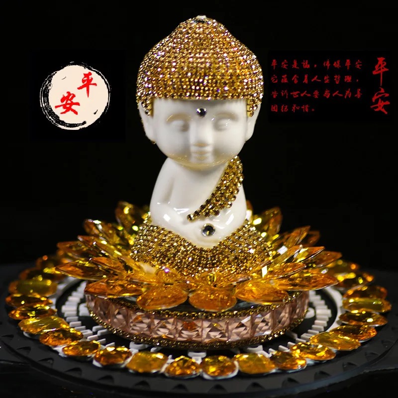 Tượng phật tinh dầu nước hoa đồ trang trí xe ô tô, trang trí nội thất xe hơi, đồ chơi xe hơi, đồ chơi ô tô
