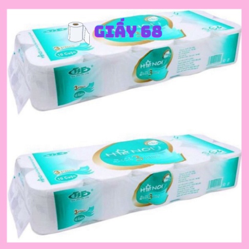 Combo 2 bịch giấy vệ sinh hà nội dây 10 cuộn 1 bịch không lõi, có lõi, 0.2