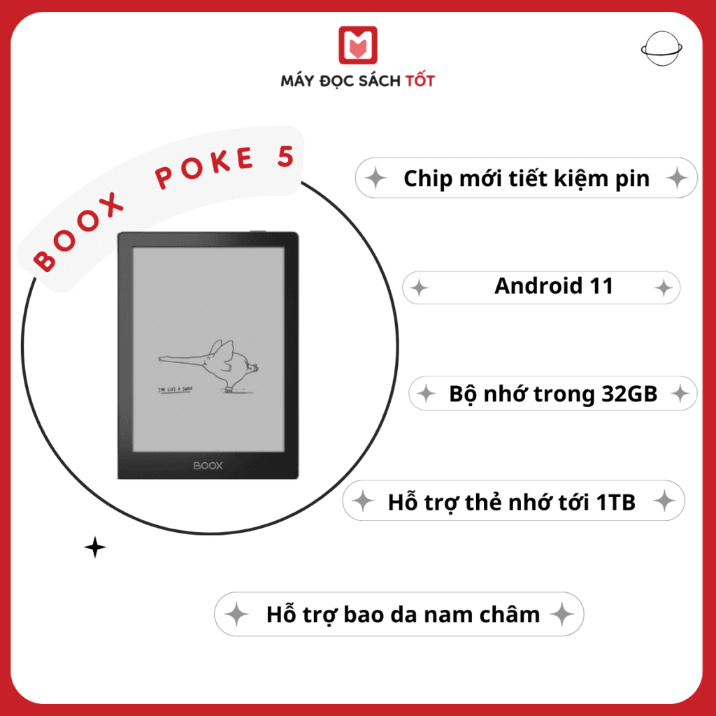 Máy đọc sách Boox Poke 5