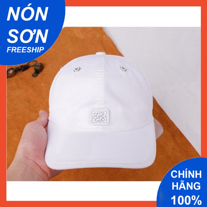 Mũ Lưỡi Trai Nón Sơn Nam Nữ Vải Dù Trắng Viền Trắng Logo Vuông Chính Hãng Hàng Chuẩn Tem 7 Màu Thời Trang Cao Cấp Mới 2021