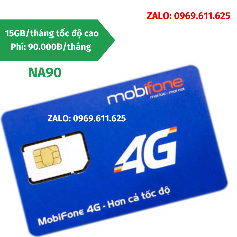 Sim 4g mobifone na70 - na90 - na120 - kc90 - kc120 - kc150 data tốc độ cao