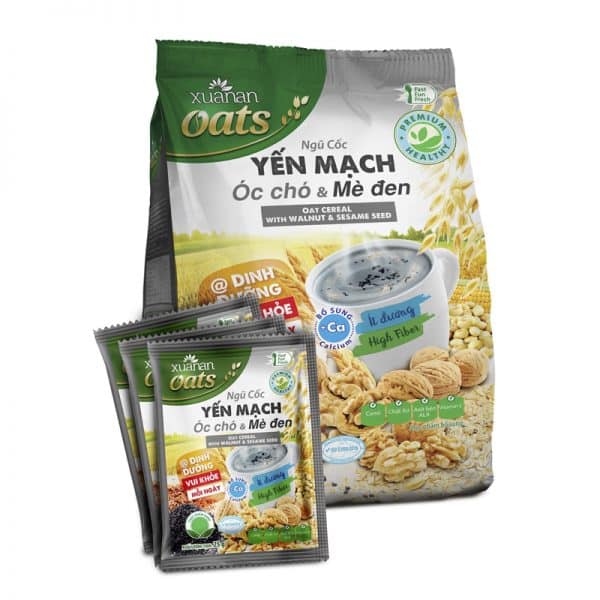 Ngũ cốc óc chó & mè đen 400 gram