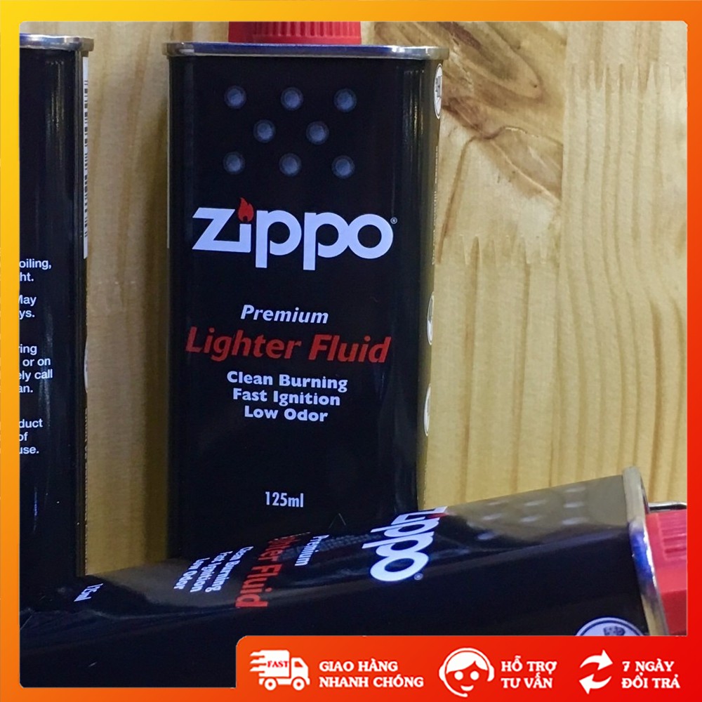 Chai xăng Zippo dung tích 125ml cao cấp không rò rỉ xăng, chất lượng vượt trội - GD1126