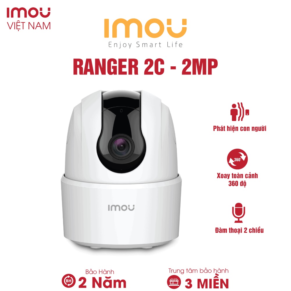 Camera Wifi Imou Ranger 2C TA22CP I Đàm thoại 2 chiều I Phát hiện con người I Xoay toàn cảnh 360 I Bảo hành 2 năm I TA22CP