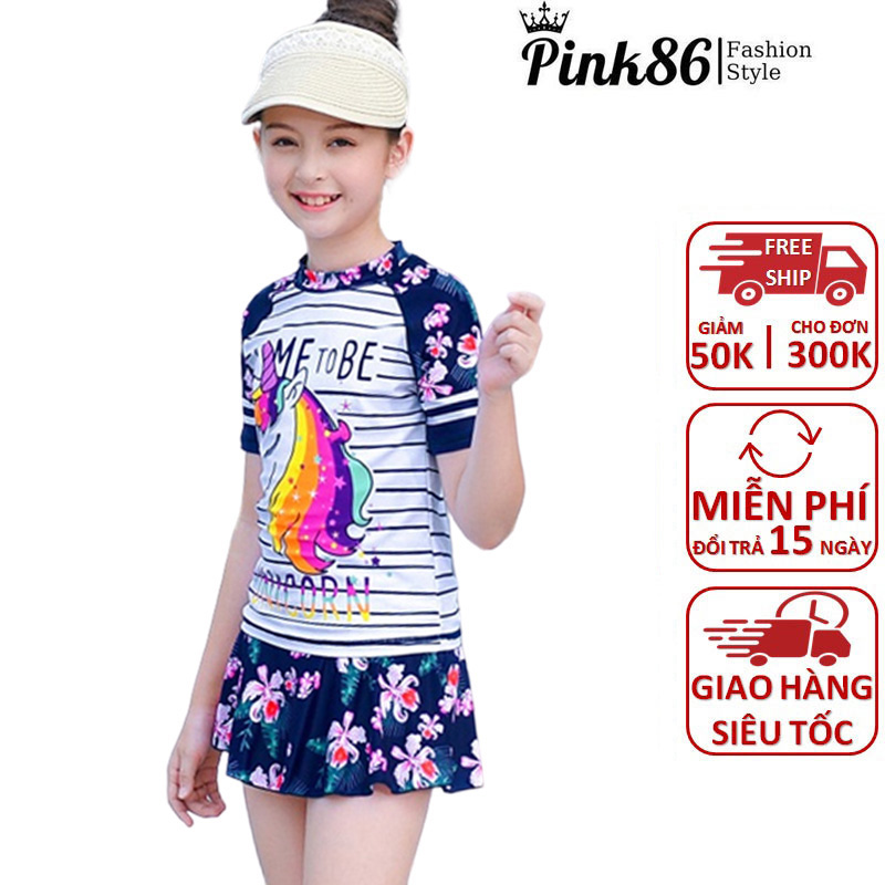 Đồ bơi bé gái dáng váy xinh xắn BK-337a