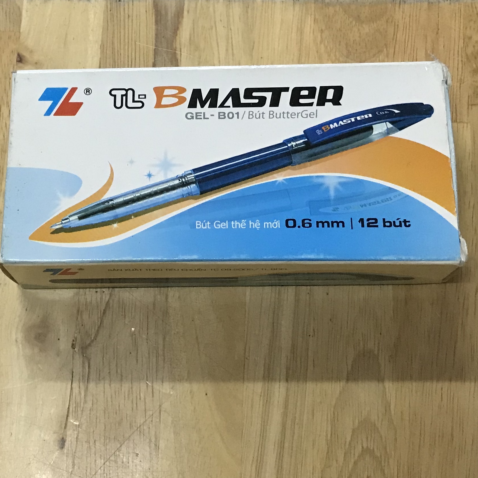 Bút thiên long gel b-01 hộp 10 bút
