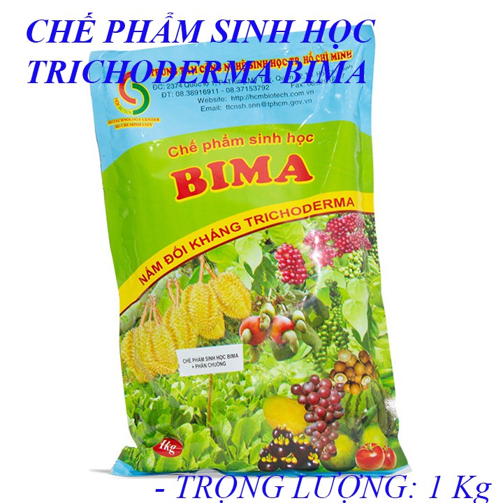 [HCM]Chế phẩm sinh học TRICHODEMA - BIMA GÓI 1KG chứa vi nấm là loại nấm đối kháng có tác dụng cao trong việc thúc đẩy quá trình phân huỷ chất hữu cơ