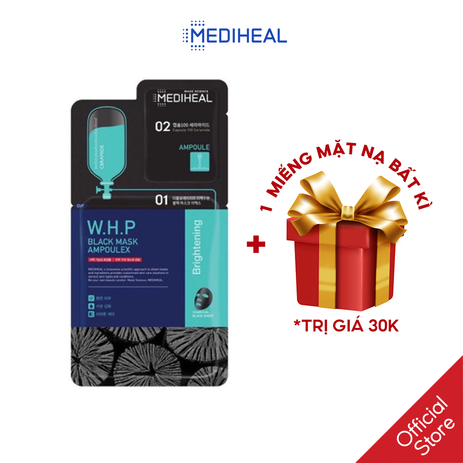 Mặt nạ mediheal siêu cấp ẩm phiên bản 2 bước w.h.p aquaring mask ampoulex