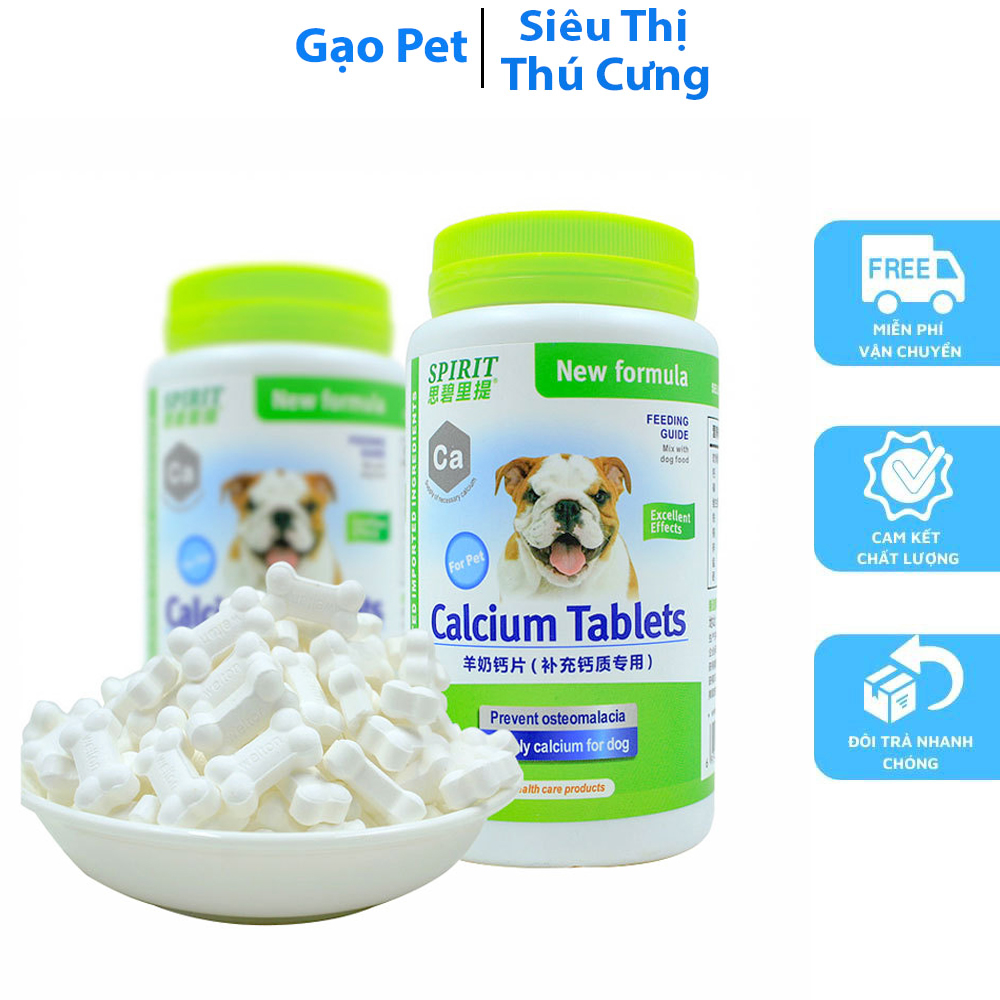 [Hoàn Tiền 10%] 1 Lọ Canxi Sữa Dê Cung Cấp Dinh Dưỡng Cho Chó Mèo - 1 hộp 130 viên