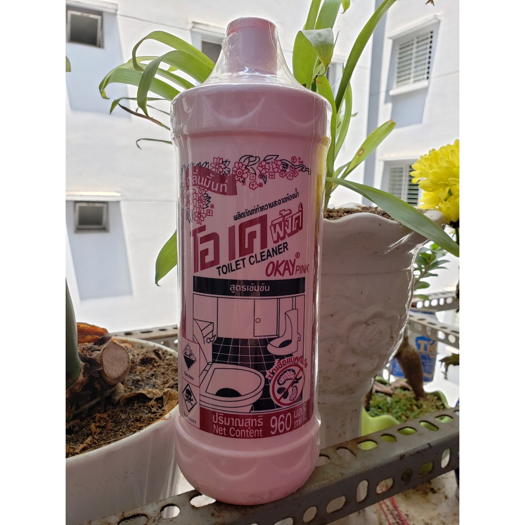 Chai tẩy toilet okay pink 900ml made in thái lan