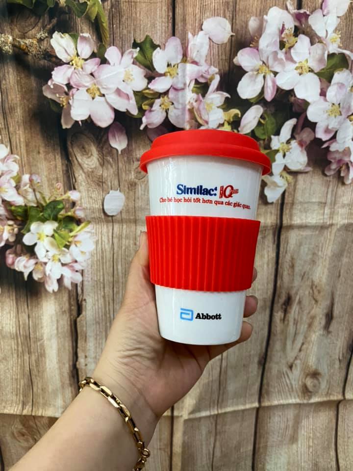 Ly sứ có nắp - Quà tặng sữa similac