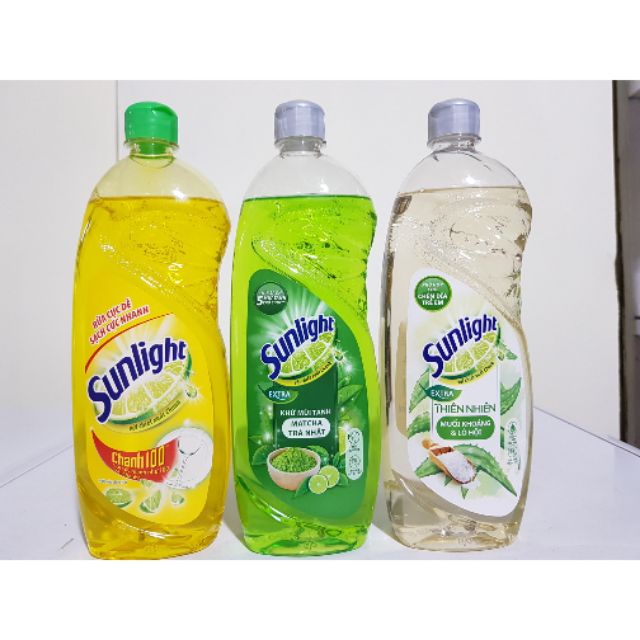 Nước rửa chén Sunlight các loại 750ml, túi 750g, can 3.6kg