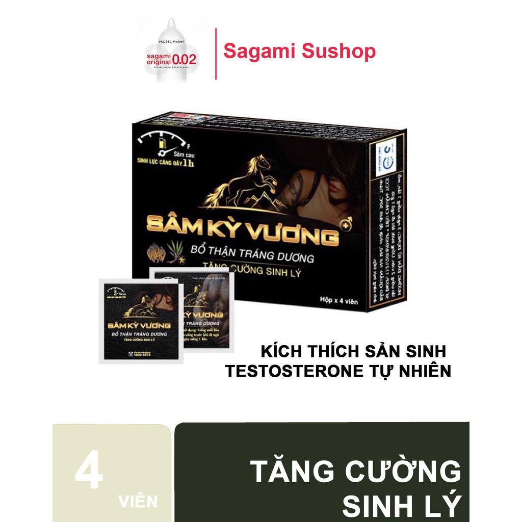 Sâm kỳ vương - bộ thận tráng dương tăng cường sinh lý - hộp 4 viên