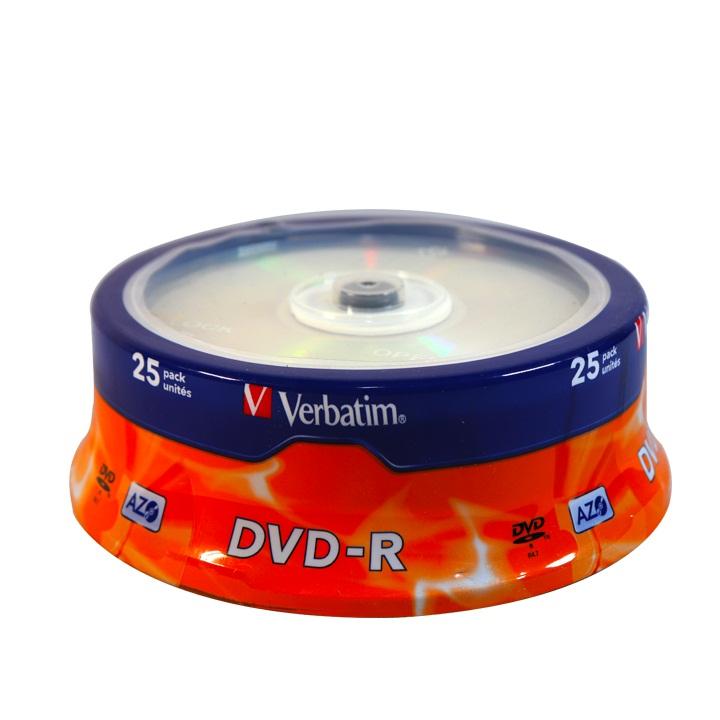 Đĩa trắng dvd verbatim full box hộp 25cái 4.7g tốc độ 16x 20321