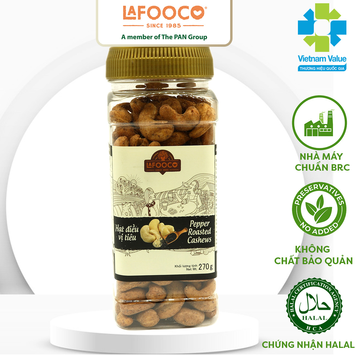 Hạt Điều Vị Tiêu LAFOCO 270g