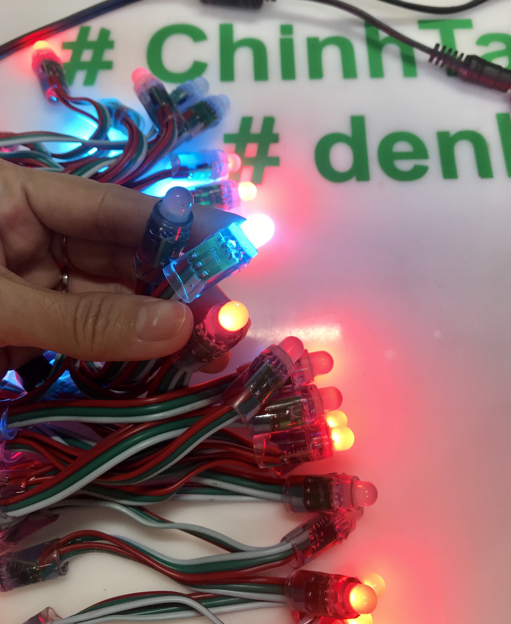 Combo 1100 led f8 ic 1903 fullcolor 5vdc, 1 mph, 2 nguồn 5v70a