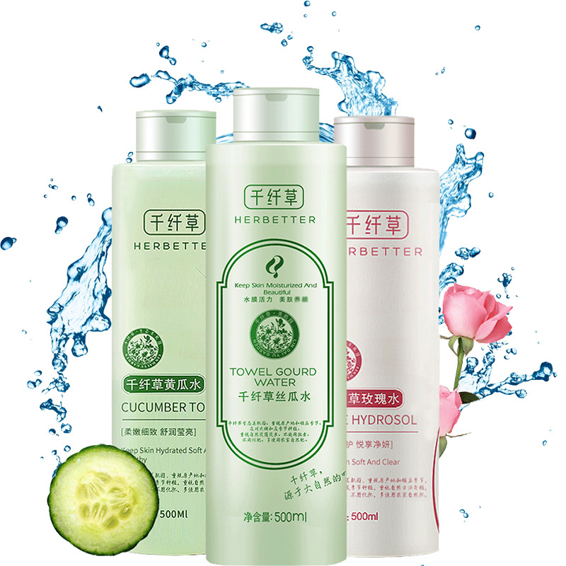 Toner Herbetter cấp ẩm và cân bằng dầu đủ loại 500ml