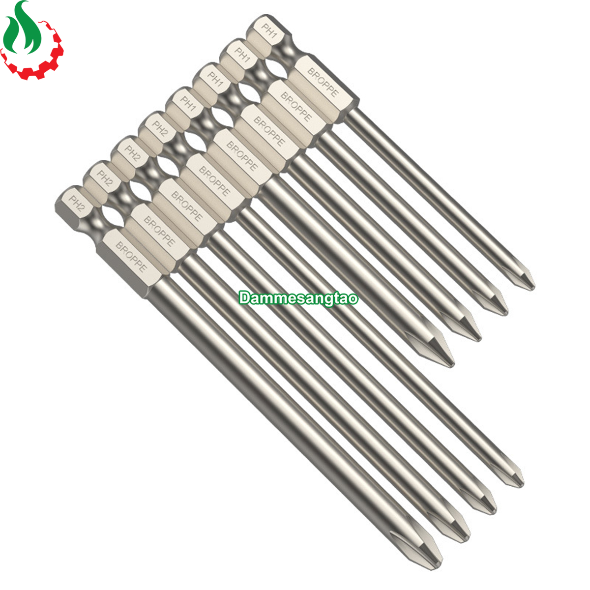 Mũi vít 4 cạnh bake chuôi lục giác broppe