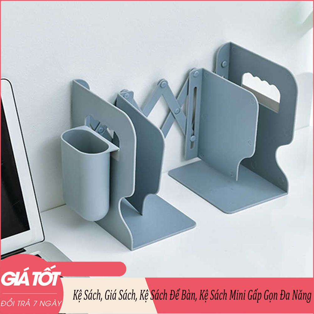 Kệ sách, giá sách, kệ sách để bàn, kệ sách mini - giá sách để bàn đa năng gấp gọn mẫu mới 2021