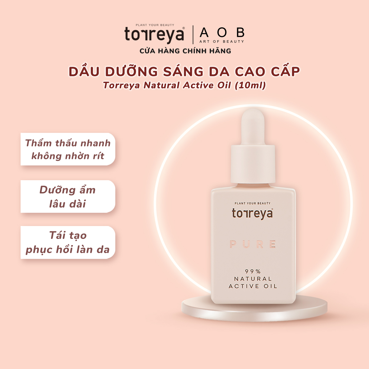 [Xả Hàng] Dầu Dưỡng Sáng Da Cao Cấp TORREYA NATURAL ACTIVE OIL (10ml)