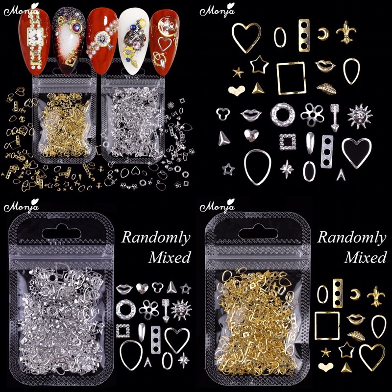 Cham vàng bạc set 200c đính móng mix nhiều mẫu HOT