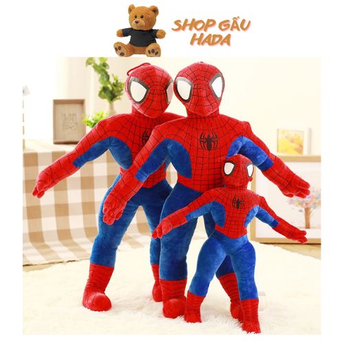 Gấu bông gối ôm siêu nhân người nhện đủ size cho bé