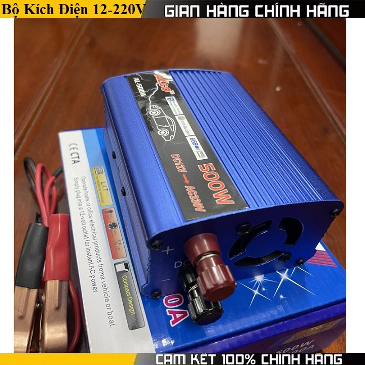 Bộ kích điện 12v lên 220v Chuyển đổi điện từ 12V sang 220V sử dụng cho chiếu sáng đèn quạt nguồn dự phòng đồ dùng điện giađình.... Độ ổn định điện áp cao Không gây ô nhiễm môi trường